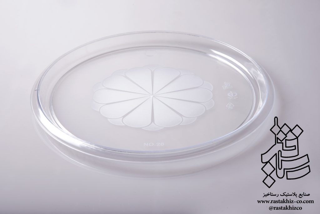 بشقاب گرد کریستال