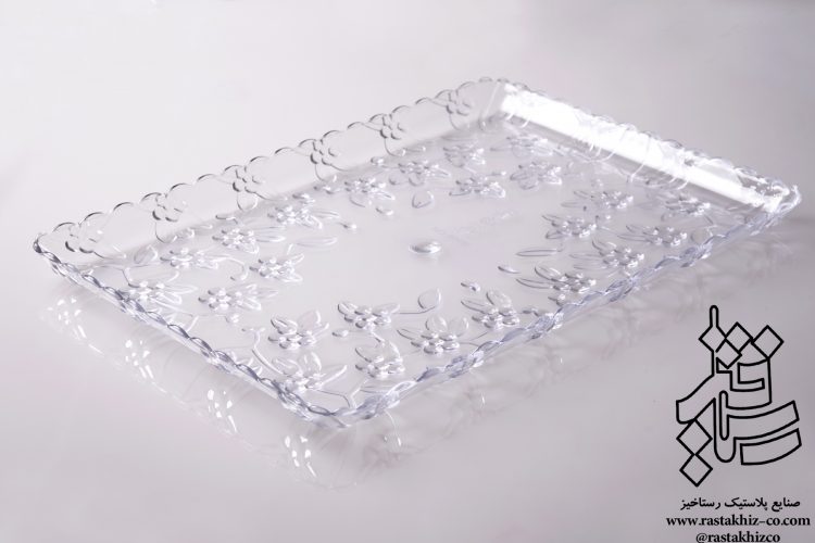 سینی کریستال گلدار