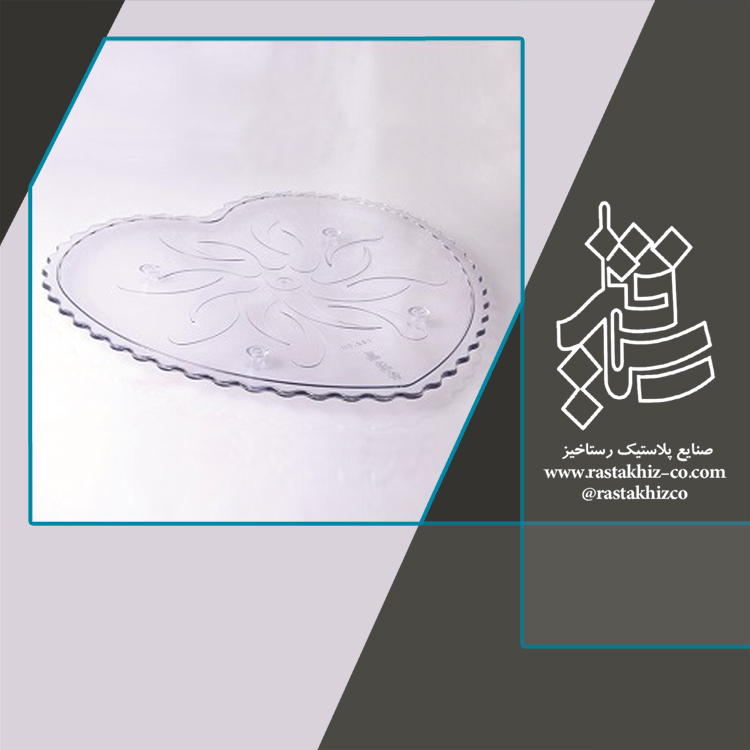 صفحه کیک قلبی کریستال در پنج طبقه