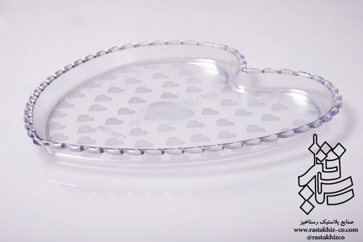 بشقاب قلبی کریستال