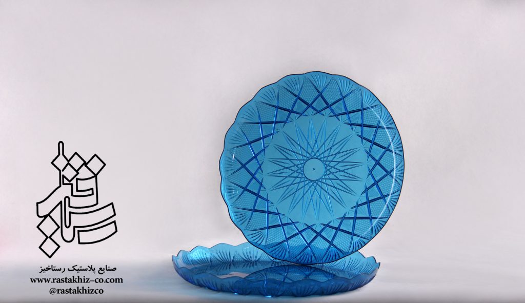 سینی گرد کریستالی سری الماس