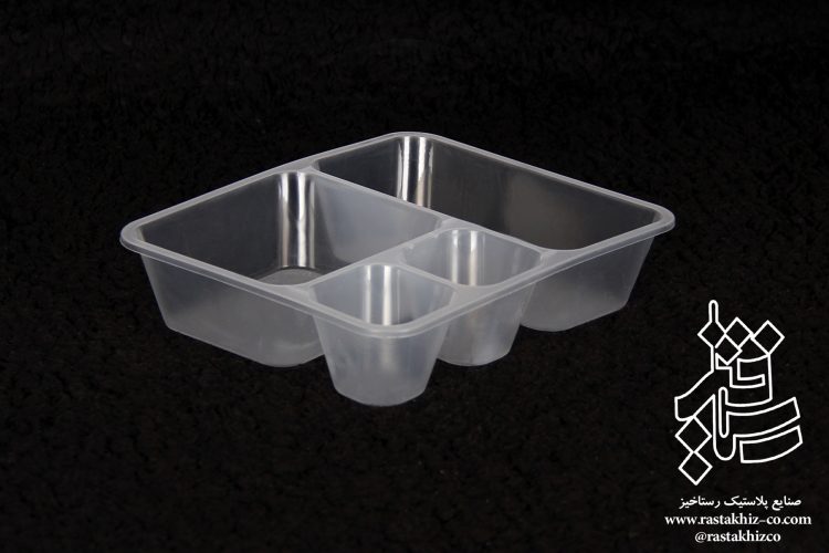 ظرف 4 حفره pp کد 444