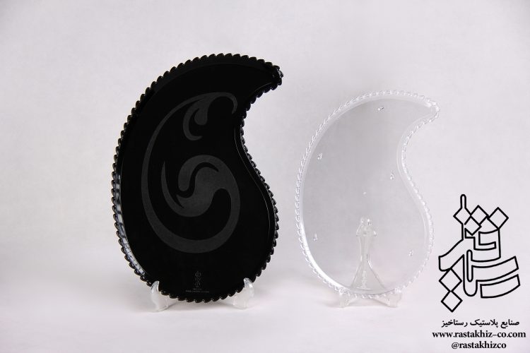 بشقاب کریستال طرح ترنج